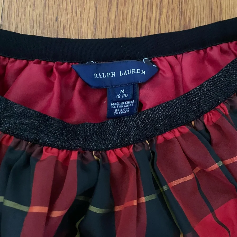 Ralph Lauren Formal Taffeta Big Girl Skirt
